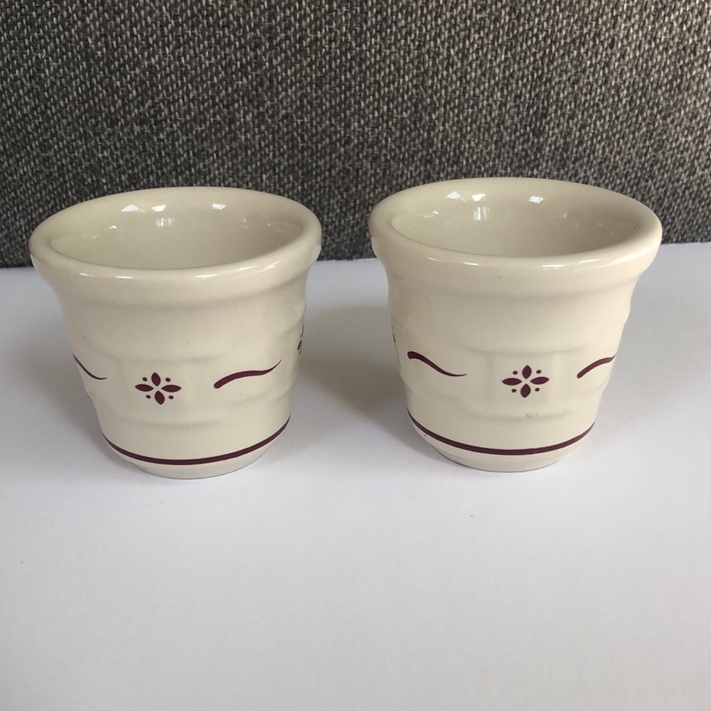 Longaberger pottery votive candle holders USA made